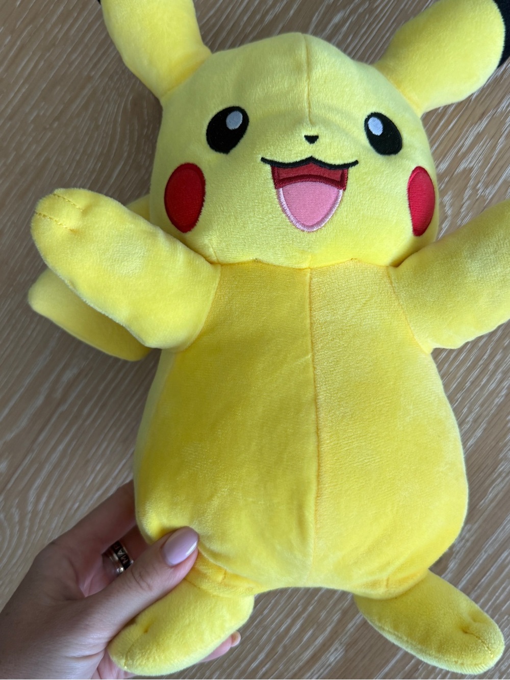 Yellow Pikachu Plush Stuffed Animal - Official Character Plush